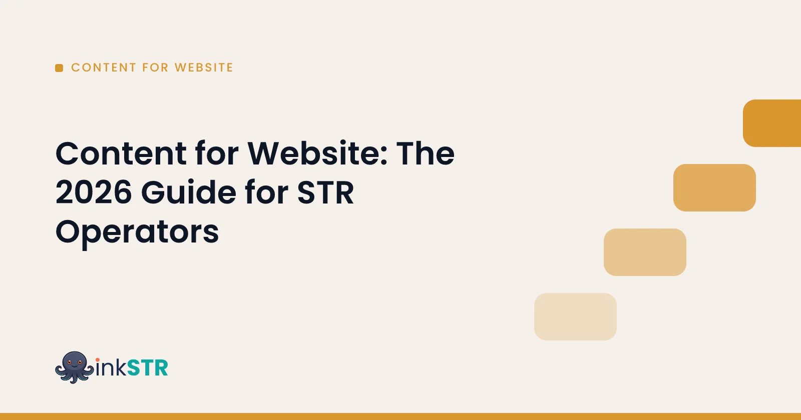 Content for Website: The 2026 Guide for STR Operators — inkSTR blog cover