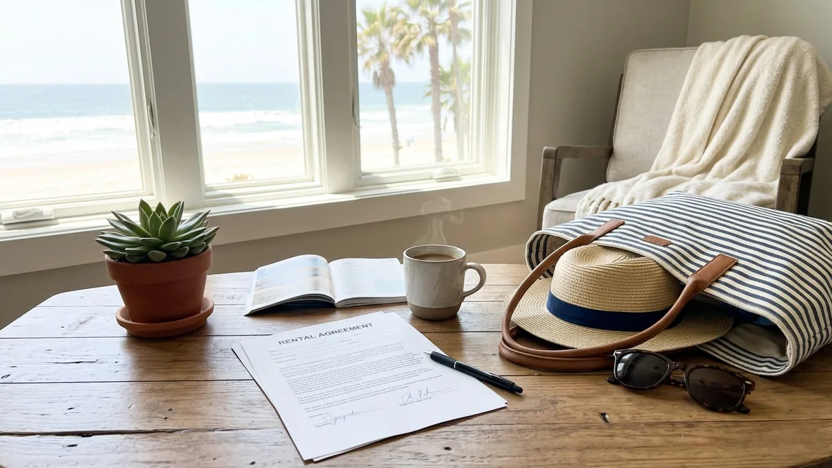 Getting the rental agreement in writing before committing to booking a vacation rental