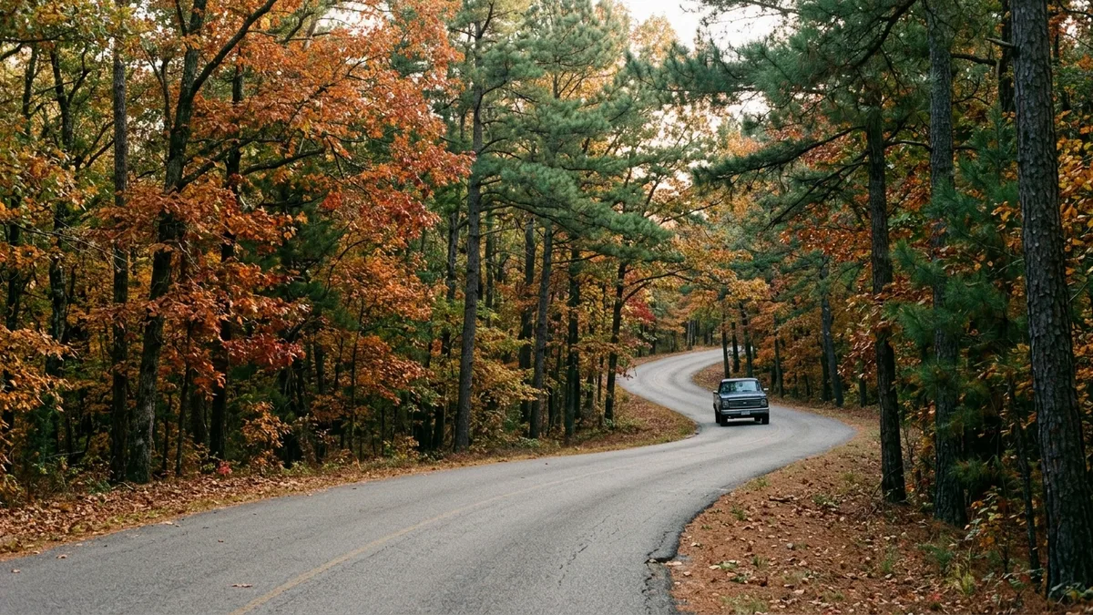 Fall foliage drive on a local tips for visiting Broken Bow trip