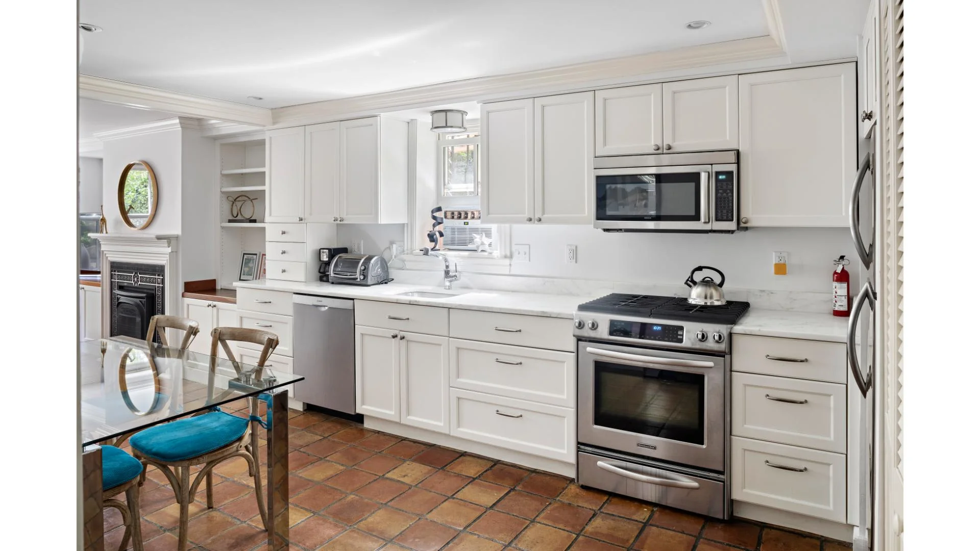 Modern kitchen at a managed Boston rental, property management in Boston MA
