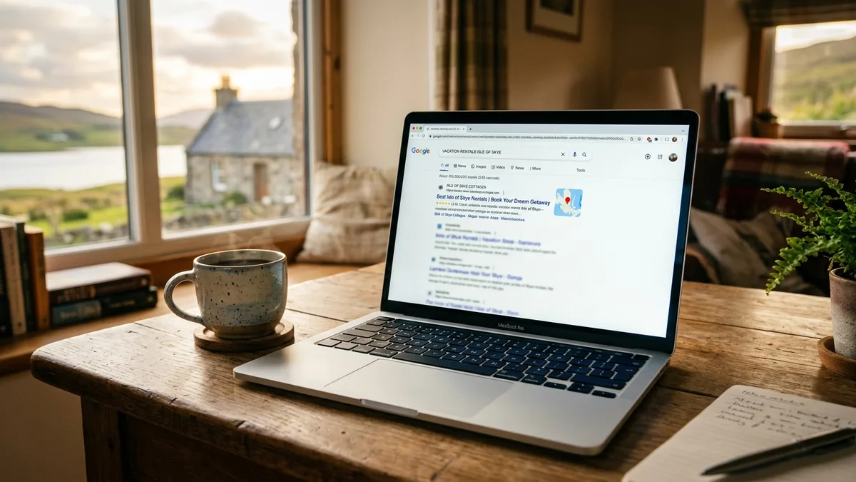 vacation rental SEO driving direct bookings on Google search results