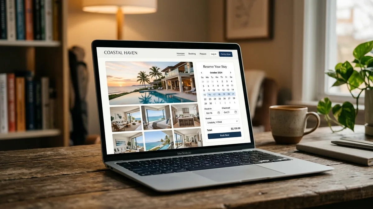 how to create a direct booking website for vacation rentals