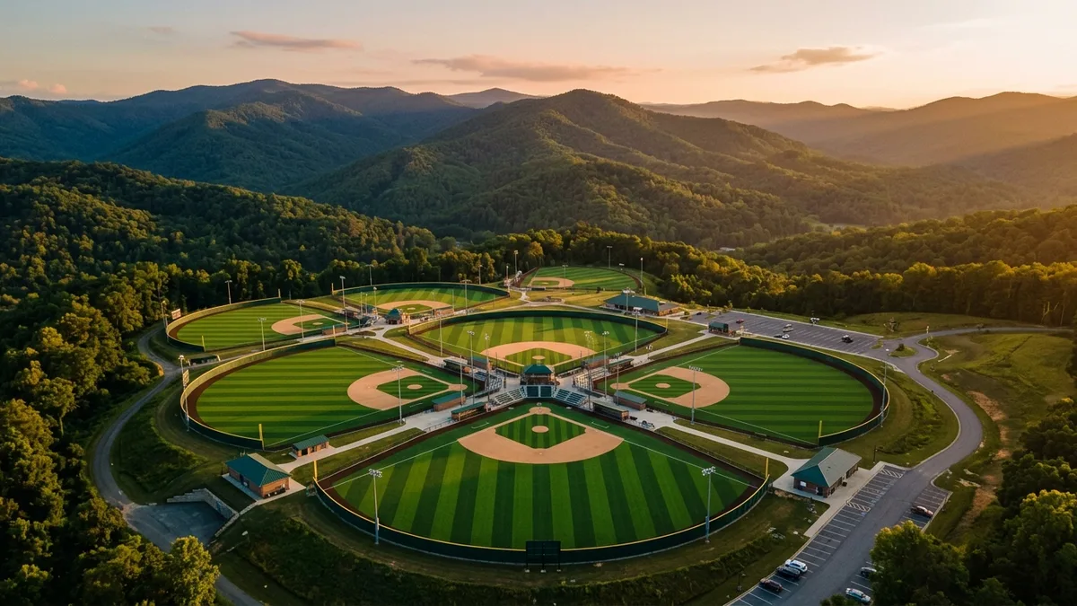 Cal Ripken Baseball Field complex in Pigeon Forge Tennessee