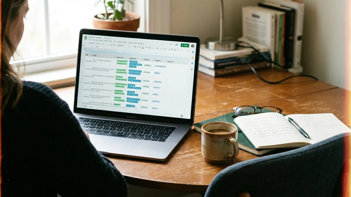 Content calendar tool for short-term rental managers automating blog publishing