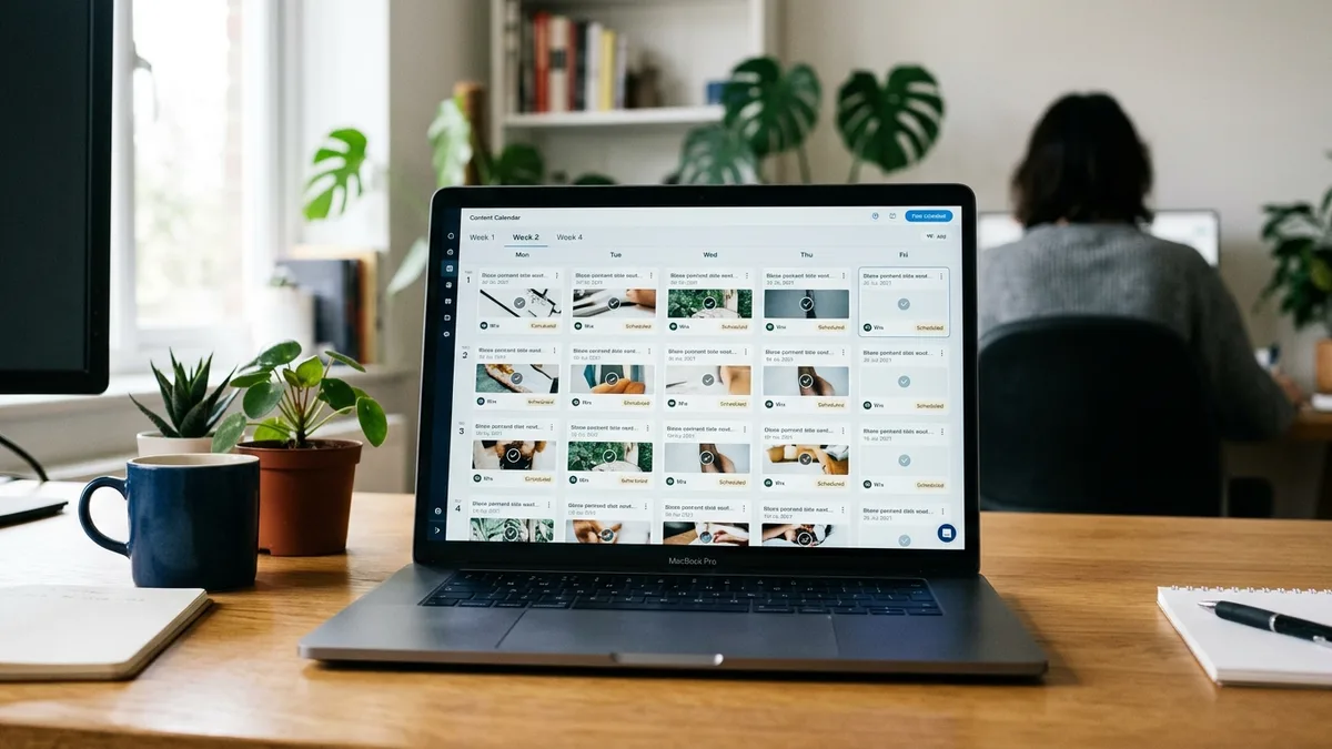 Content calendar scheduling for wix blog integration for vacation rentals