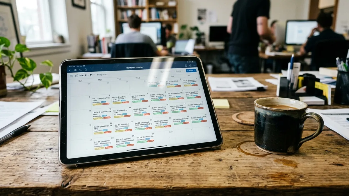 Content calendar automation for automatic SEO WordPress publishing schedules