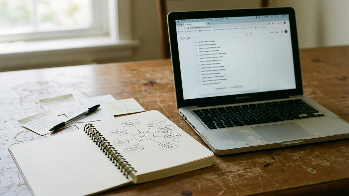 Keyword plan comparing an SEO content platform with hiring a copywriter for vacation rental blogs