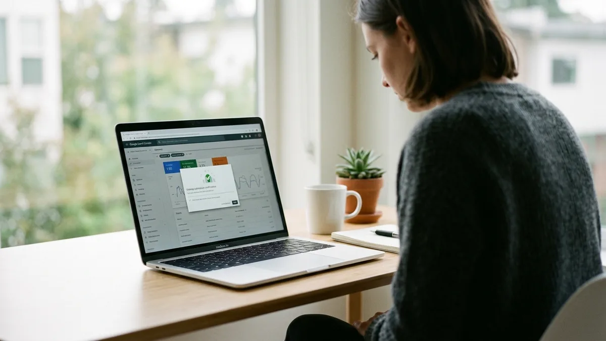 submit sitemap to Google search console dashboard view