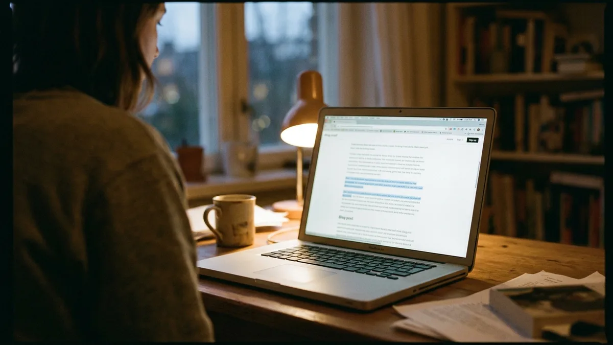 External link building example on a vacation rental blog post