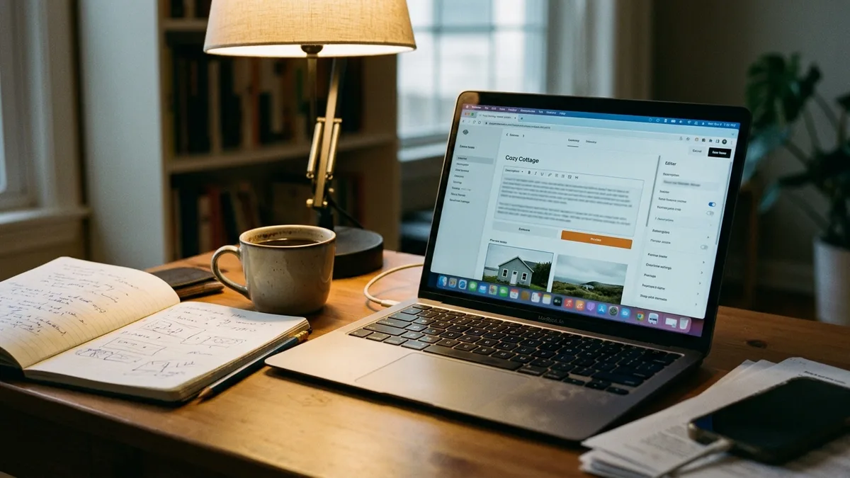 Formatting a vacation rental listing description for a direct booking website