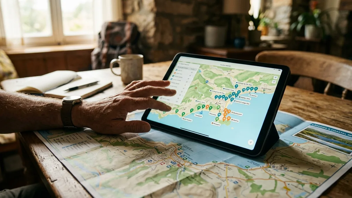 local SEO map results for vacation rental direct booking sites showing proximity signals