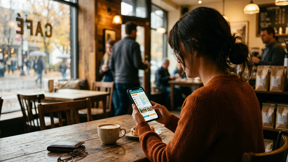 Traveler booking direct after finding a vacation rental business through organic search content