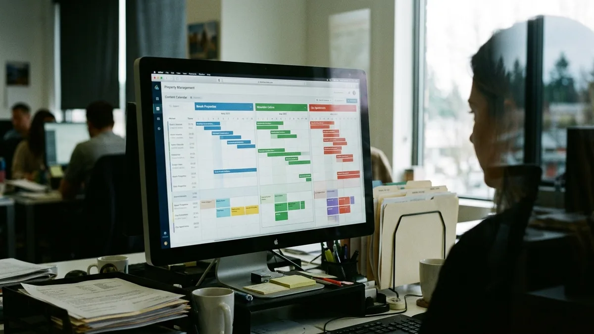 Best SEO AI writer dashboard managing multi-property content calendars
