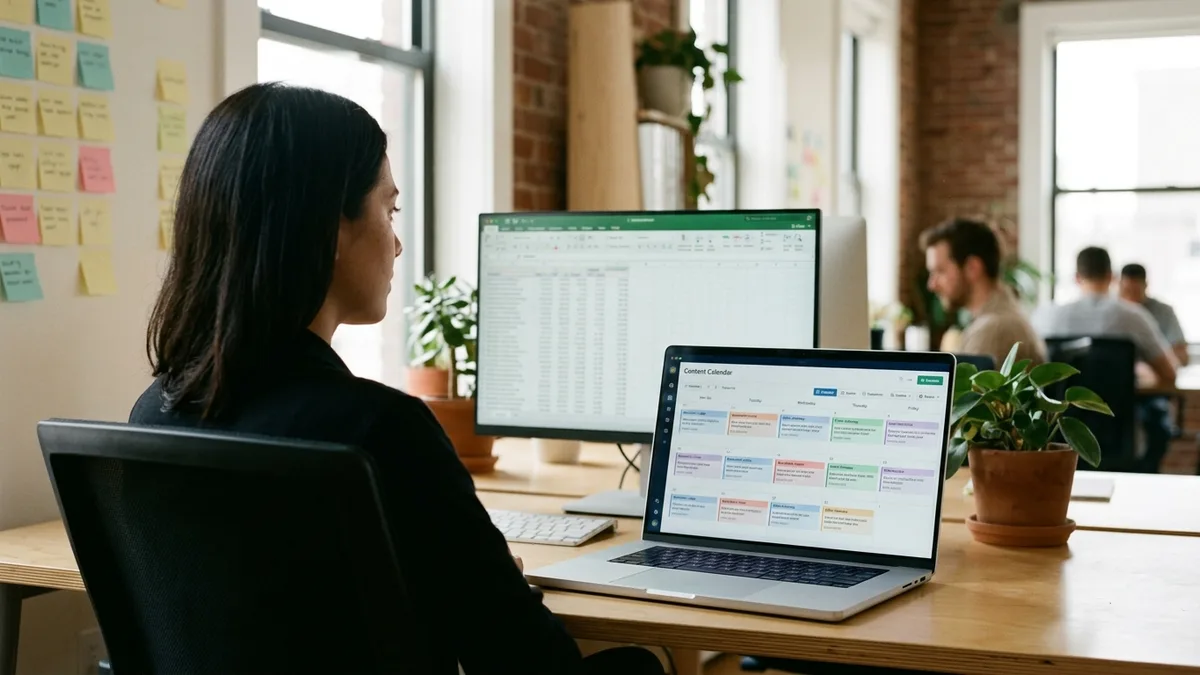 AI search optimization platform for beginners content calendar view
