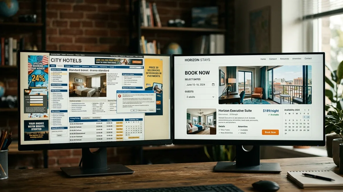 Modern hotel booking engine optimization comparison