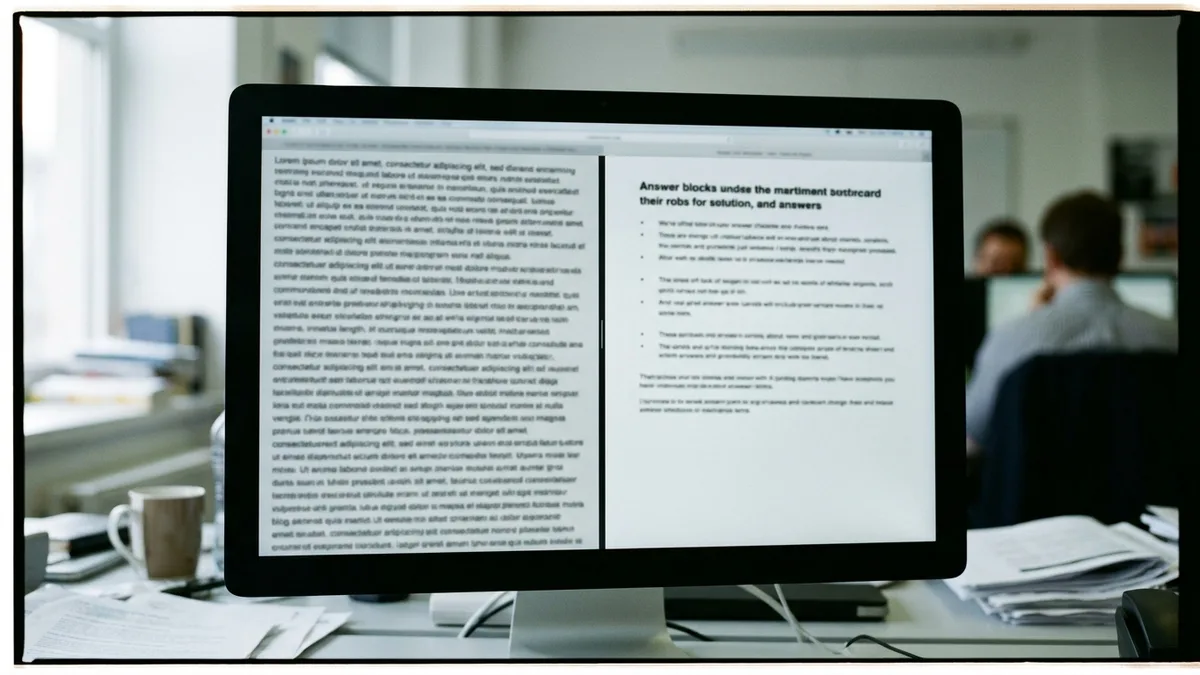 GEO content structure comparison for AI search citation