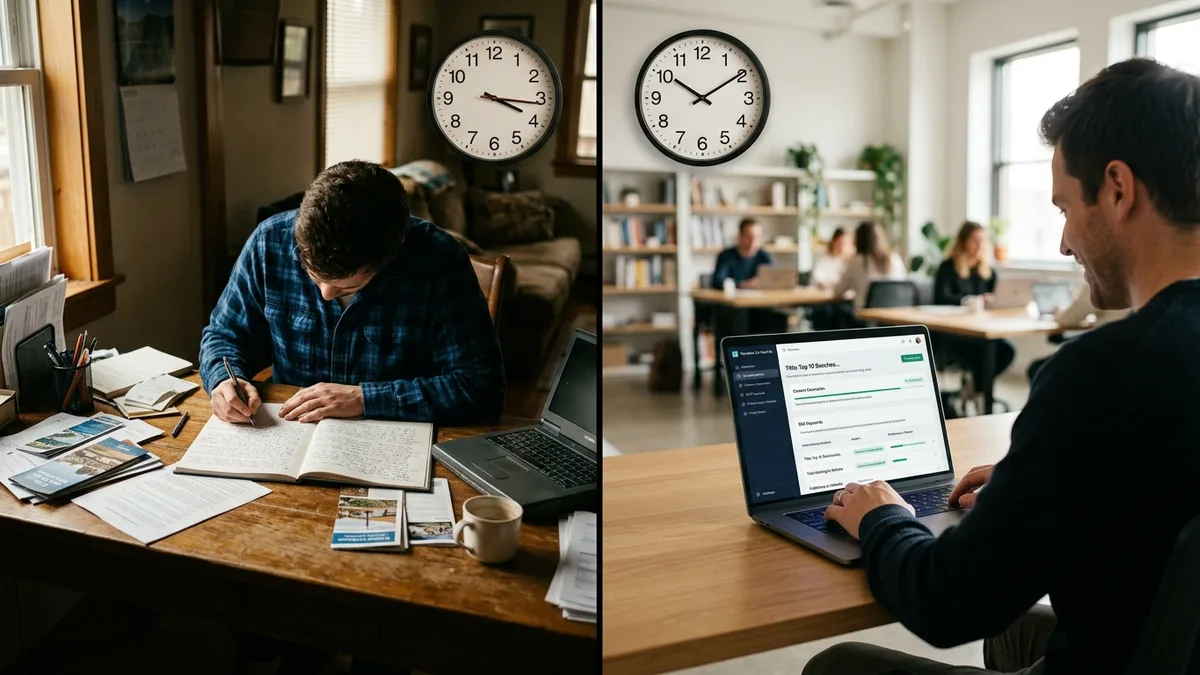 AI powered content creation platform workflow automation comparison