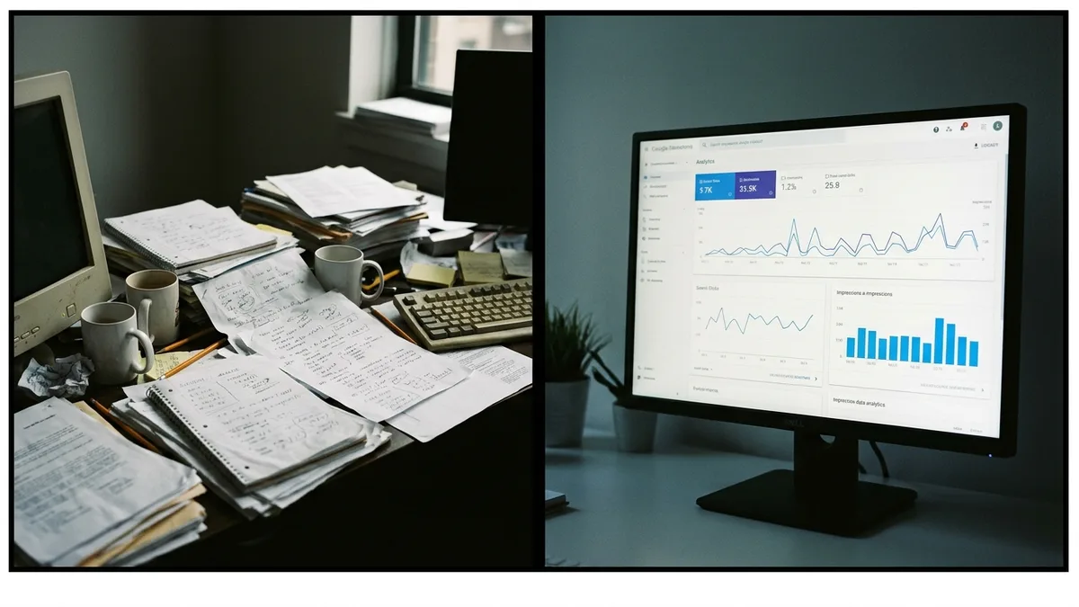Comparing manual SEO writing versus a best SEO AI writer dashboard for tracking results