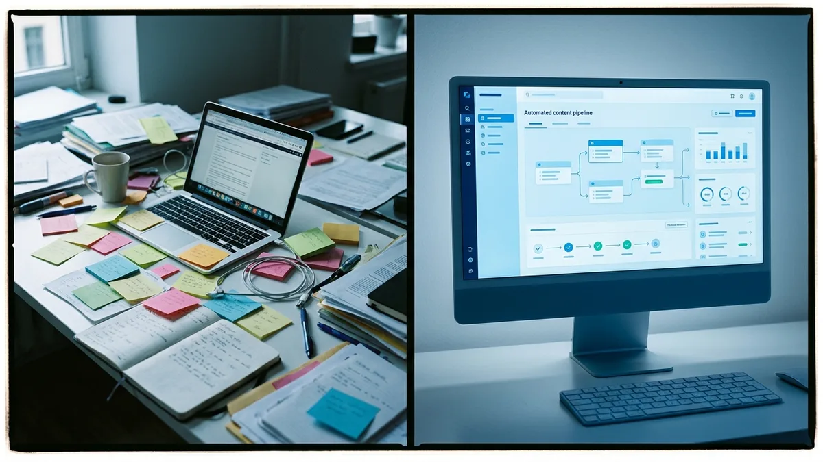 AI-powered marketing platform automating the full STR content workflow
