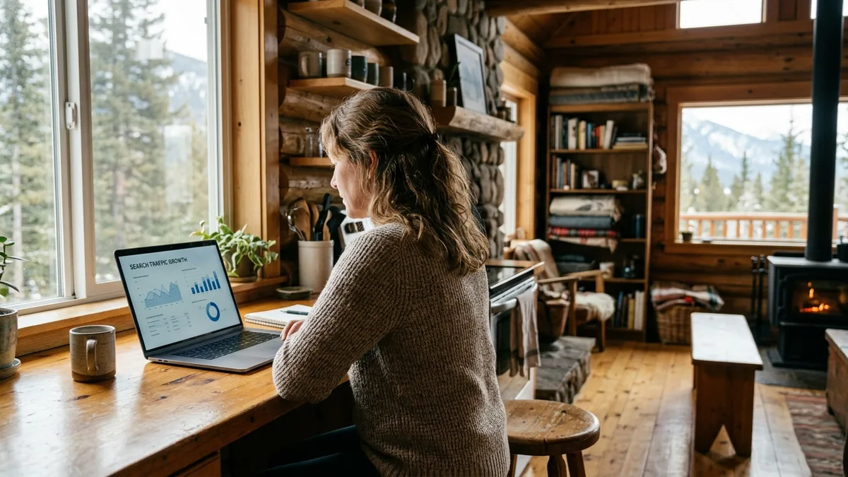 how to start a vacation rental blog and track organic traffic growth