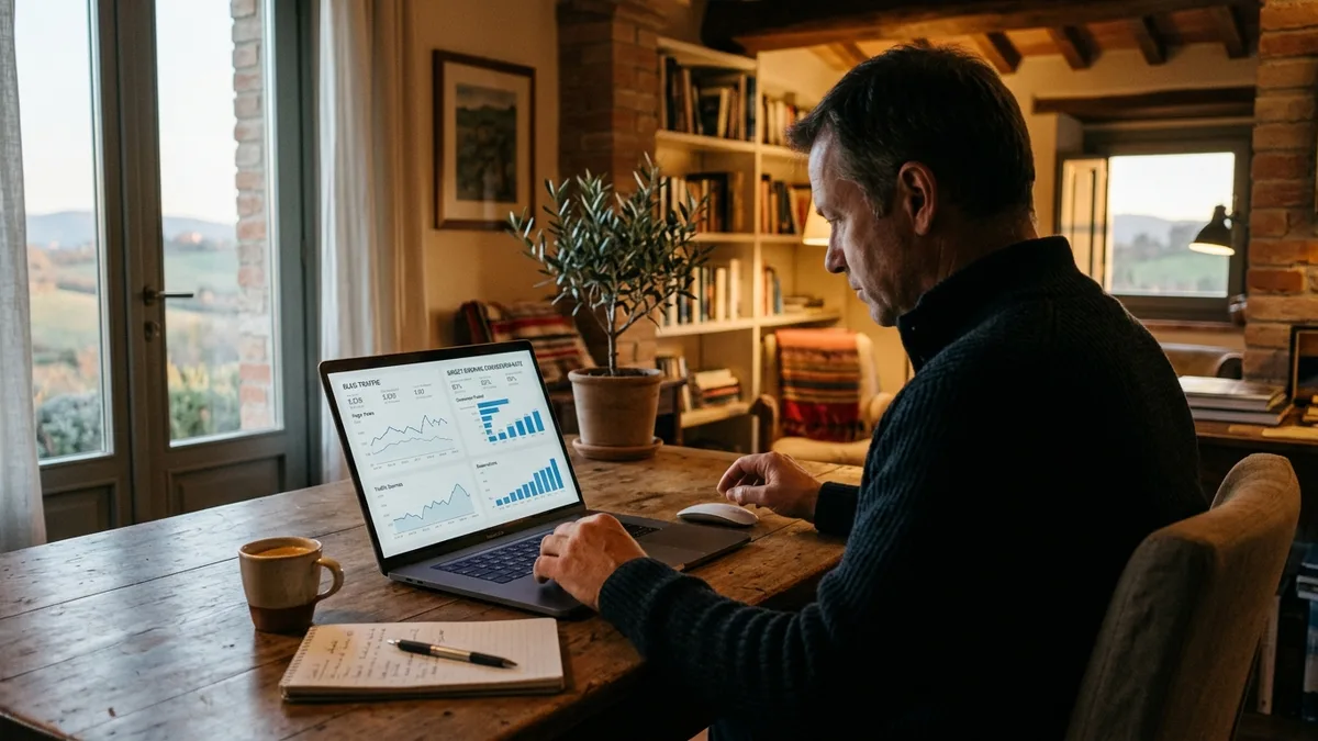 STR blog content strategy dashboard for vacation rental direct booking conversion