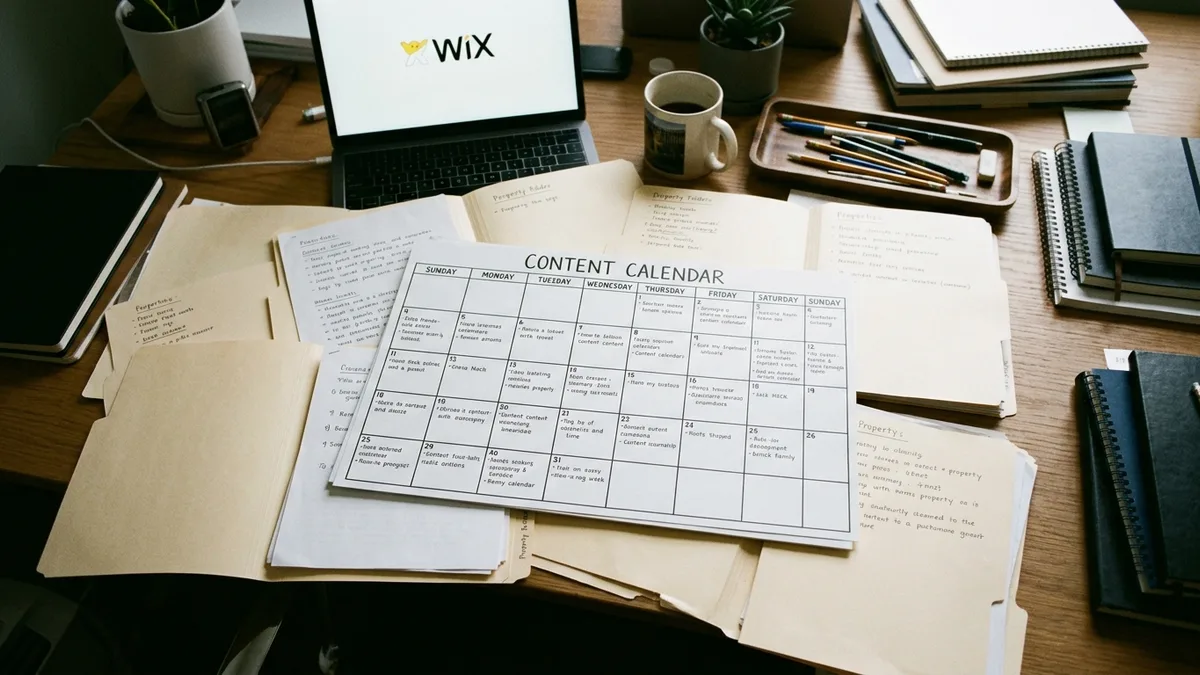 multi property Wix blog integration for vacation rentals content pipeline