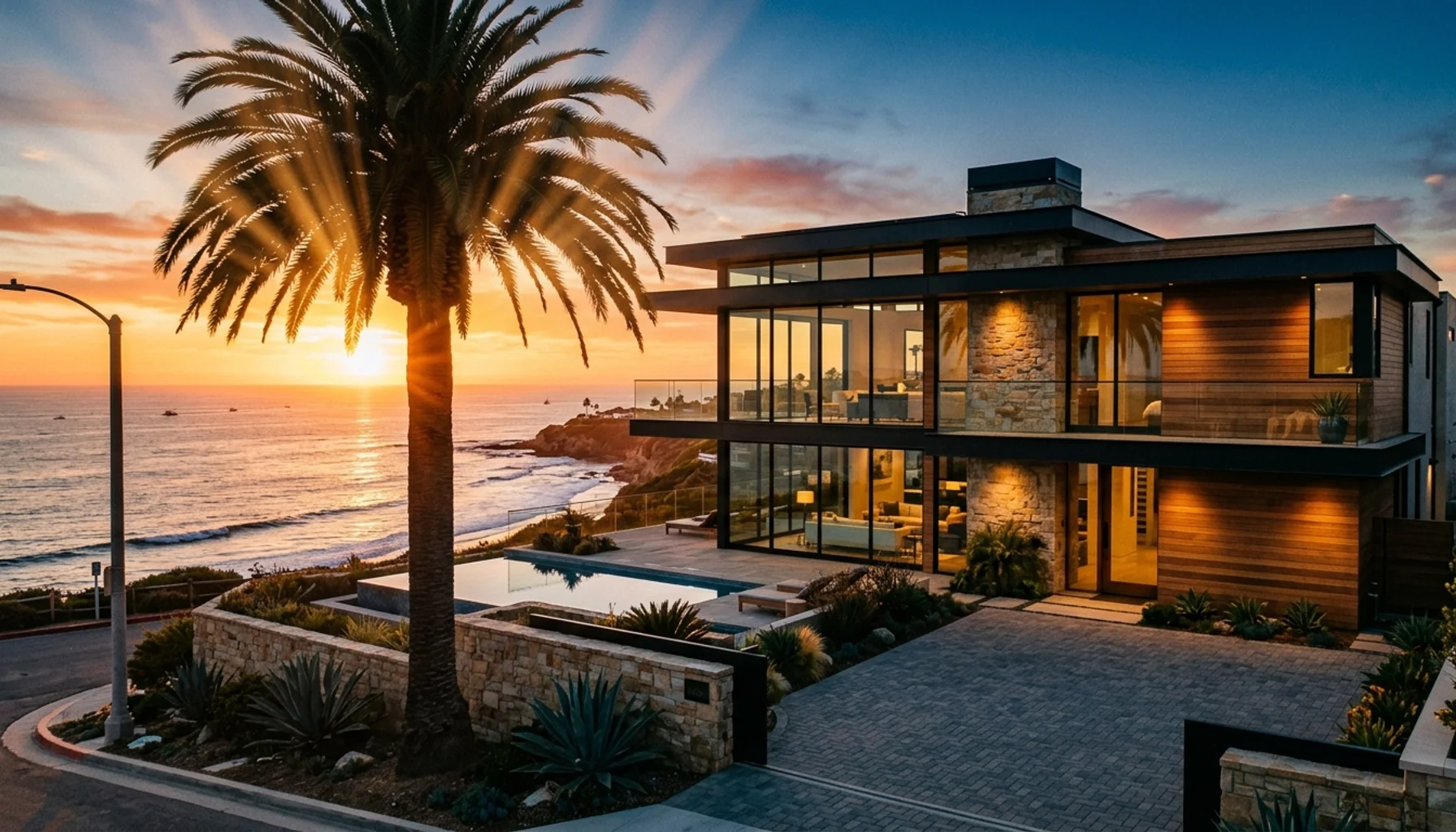 Modern investment property San Diego with ocean views showcasing luxury coastal real estate architecture