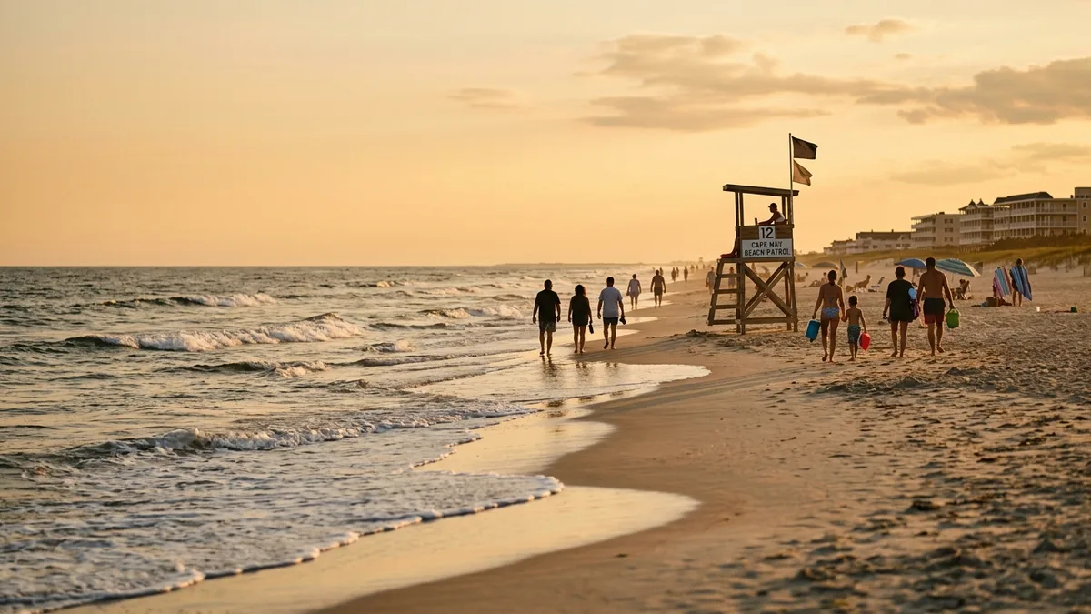 things to do in Cape May beach activities at sunset for families