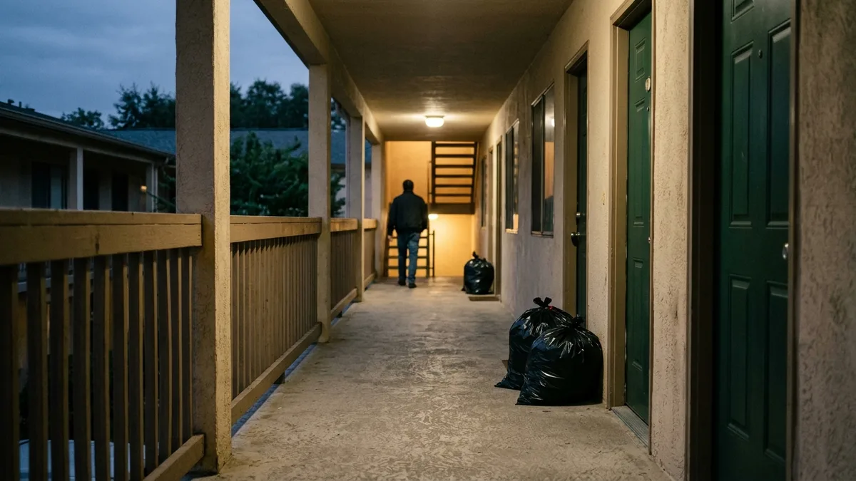 Doorstep trash pickup that improves resident experience at apartment communities