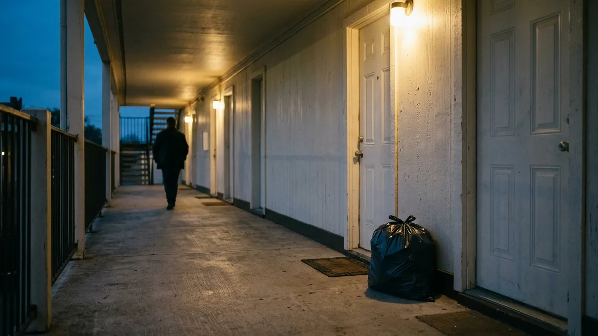 Nightly doorstep pickup as part of a concierge trash service program