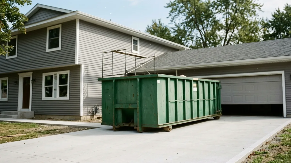 Dumpster rental sizing comparison for trash monkey style waste removal services