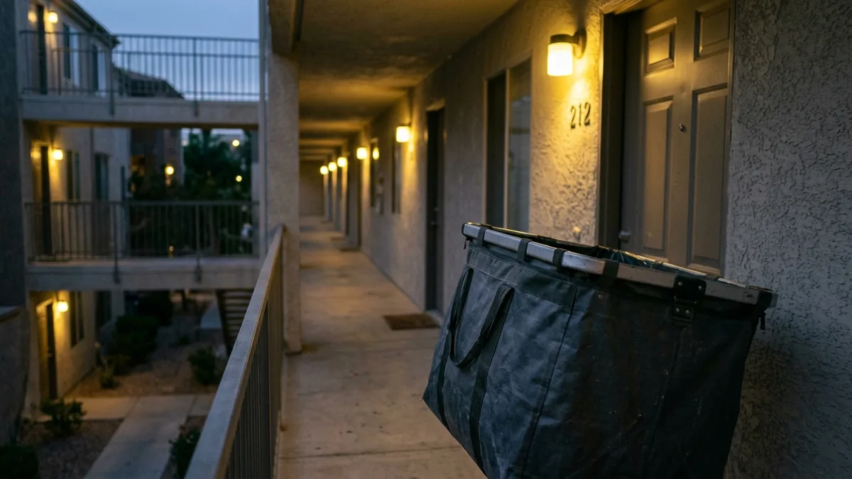 valet trash company nightly doorstep collection route