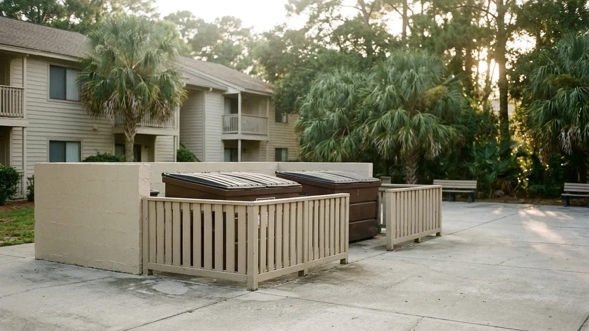 Summer heat and humidity driving carolina trash overflow at an apartment community