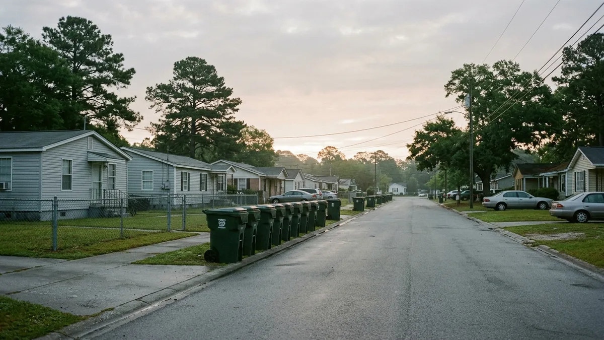 Charleston waste management curbside collection with standardized carts