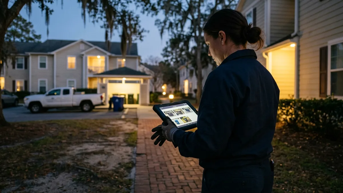Photo-verified valet trash service documentation for Mount Pleasant property managers