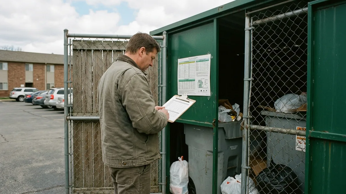how do you keep dumpster areas from overflowing at apartment properties capacity audit