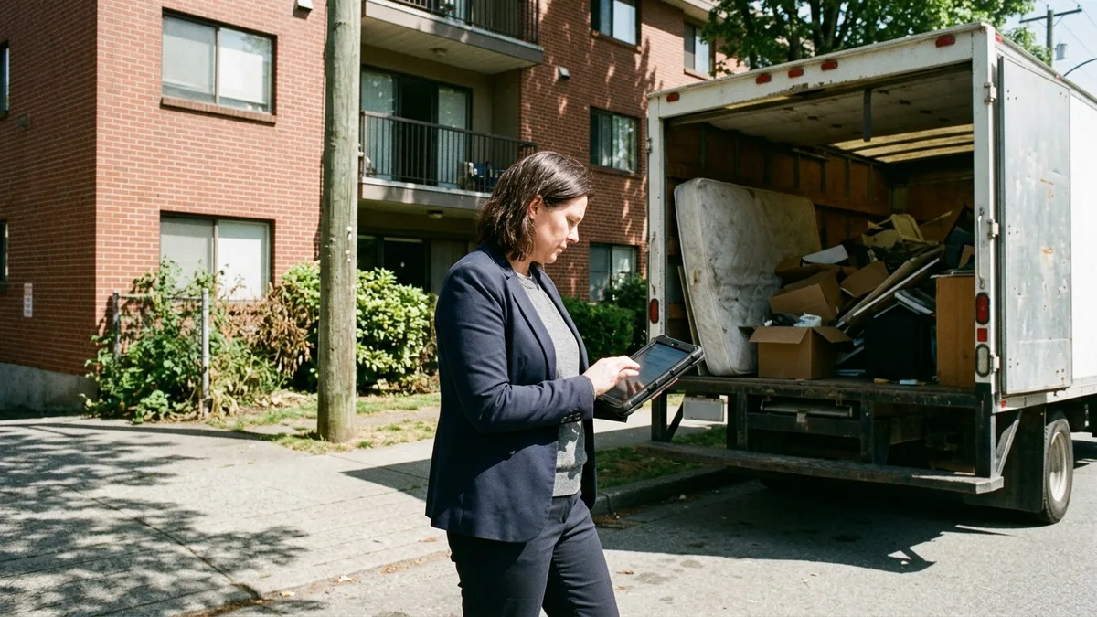Scheduling apartment turnover junk removal in Mount Pleasant