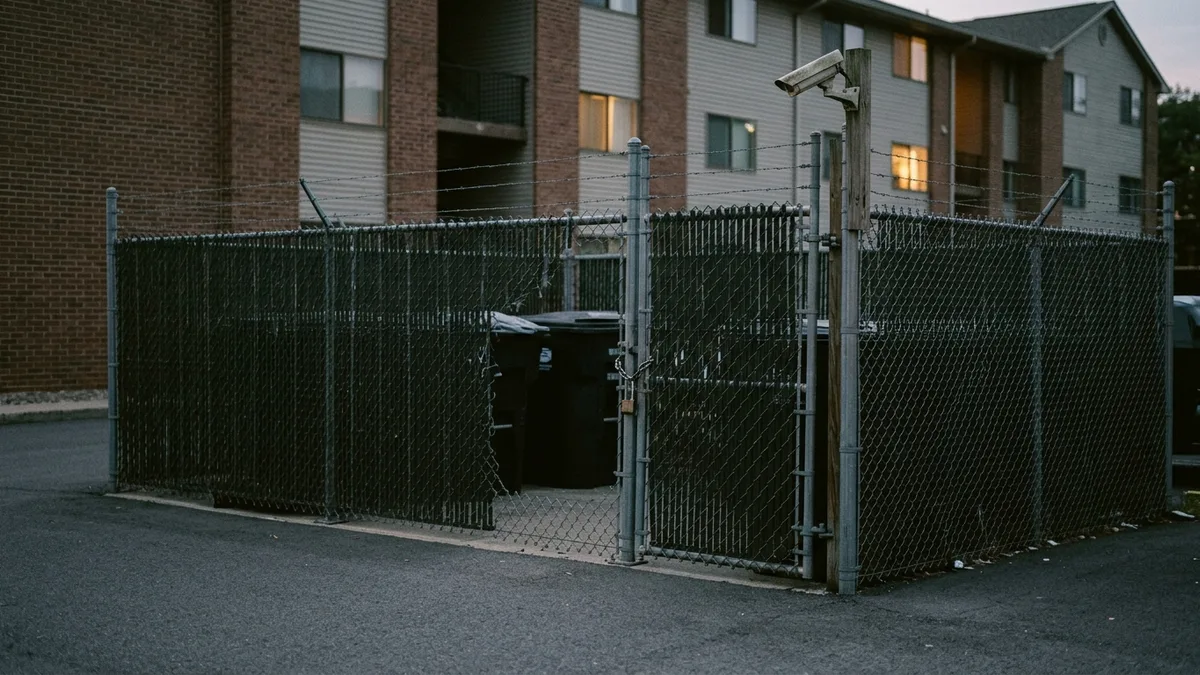 HOA shared dumpster enclosure rules for waste and cleanliness compliance