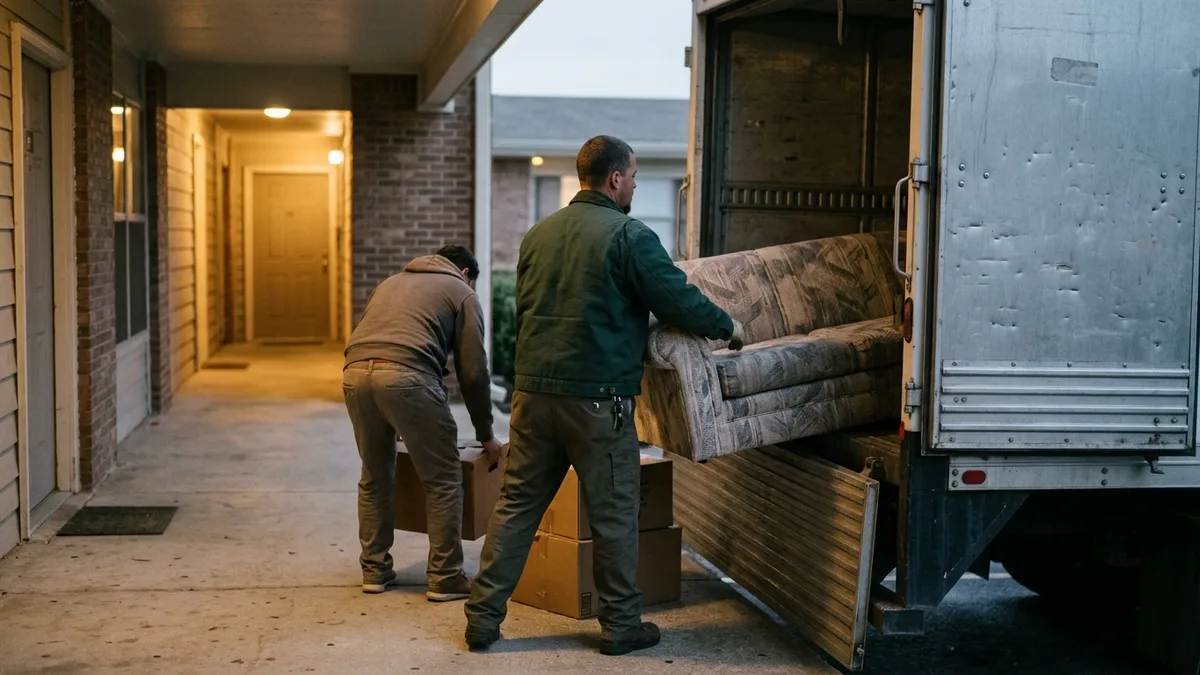 Bundled valet trash and junk removal service for multifamily properties