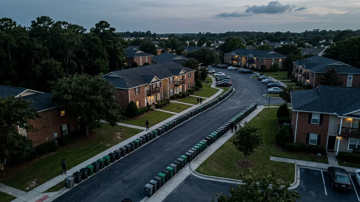 Hill country waste collection schedule for Charleston multifamily properties