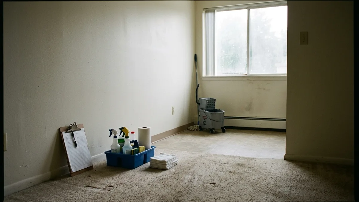 Move-in move-out turnover checklist for property managers coordinating logistics