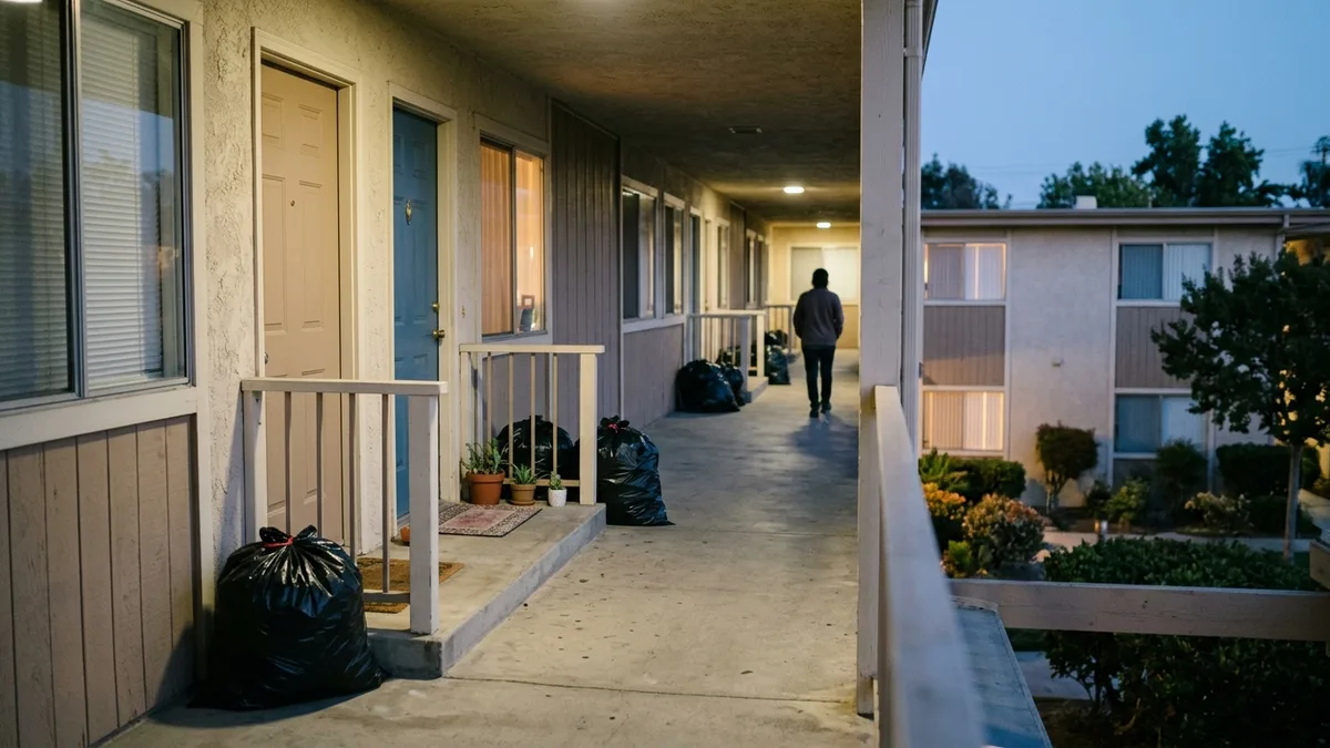 On-demand trash removal services for property managers at a multifamily community