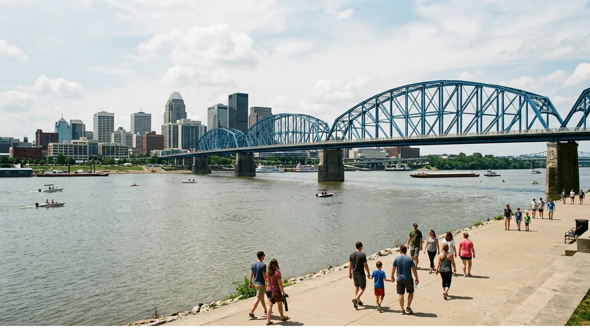 things to do in Louisville riverfront and Big Four Bridge for groups
